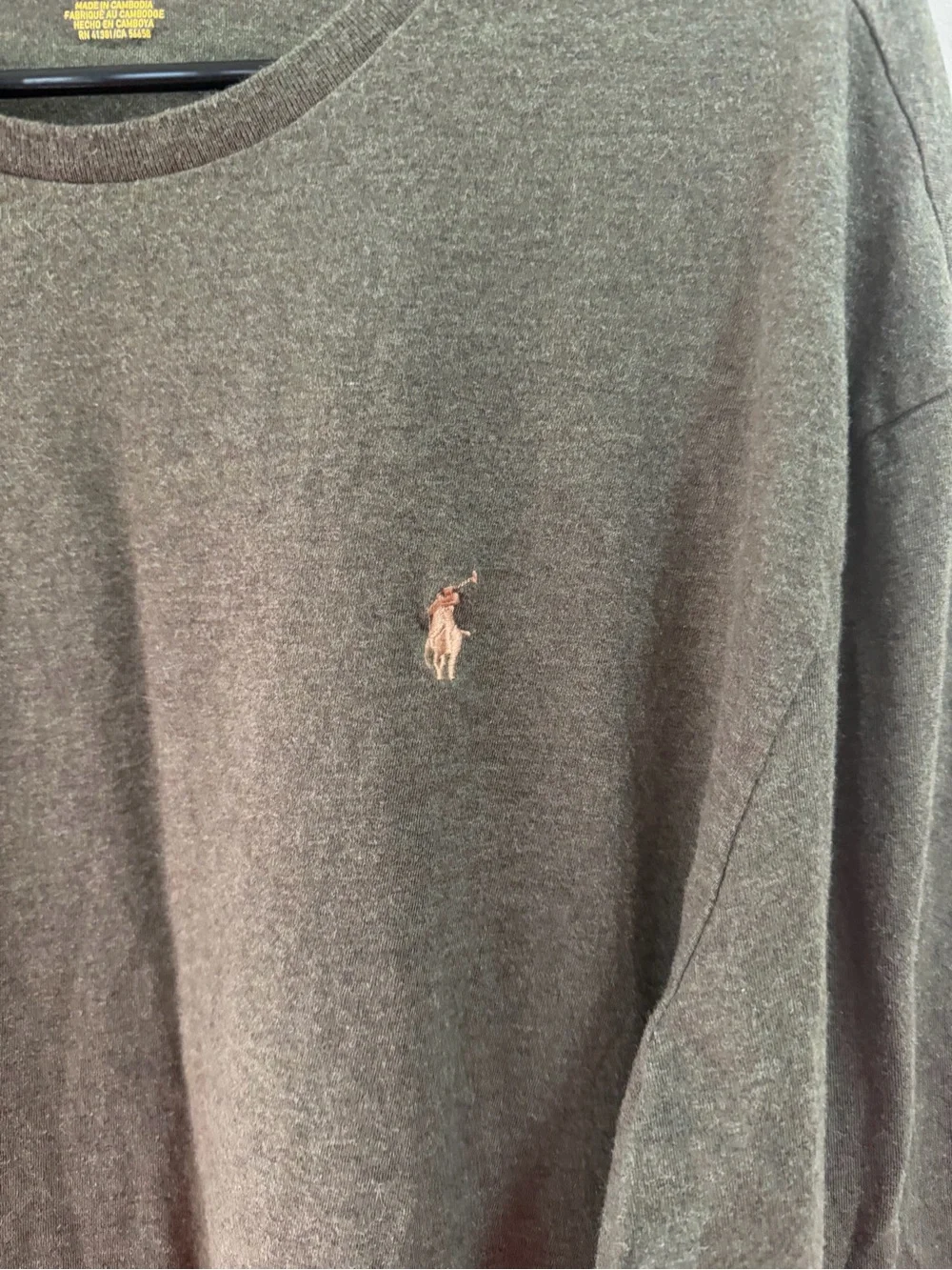 Polo by Ralph Lauren Olive Green Long-Sleeve Crew Shirt